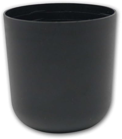 world-trading-net - Lampen-Baldachin in Zylinderform, Durchmesser 65mm, Höhe 67mm, schwarz, Durchmesser für Zuleitung 7,5mm