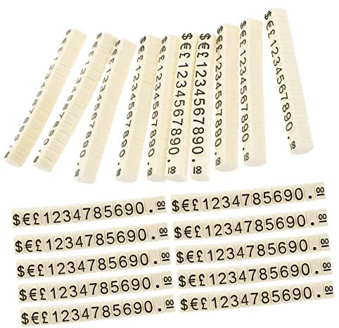 FUNOMOCYA Preisschilder Schmuck Preiswürfel 20 Stück Aluminiumlegierung Verstellbar Für Theken Einkaufszentren Juweliergeschäfte