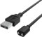 Vebaisa Magnetic USB DC Charger Cable Charging Cord for 2 Dots Single Polarity Rechargeable Devices - 5mm/0.2inch