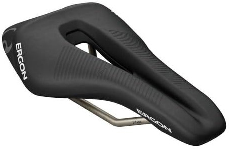 Ergon SR Tri Men Mid Triathlon Fahrrad Sattel schwarz | Ergon SR Triathlon Sattel Herren Schwarz | Titanschienen & Komfortschaum