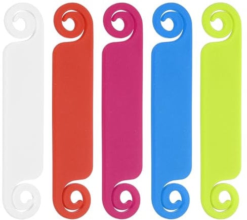 sourcing map 20pcs Cable Tags 2.5 x 0.51 Cable Management Labels, Multicolor