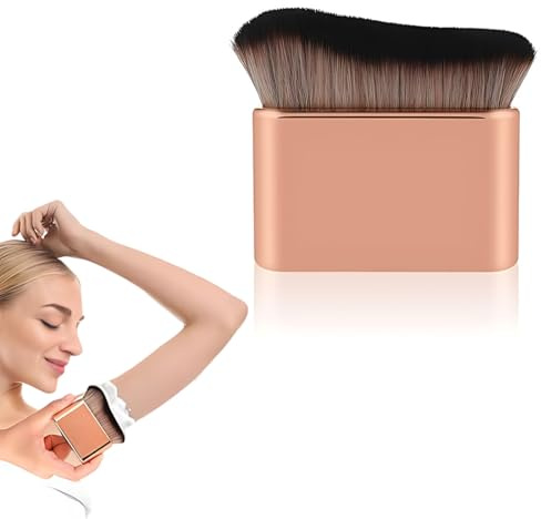 WHYCNJL 1 Pièce Pinceau Fond de Teint, Pinceau de Maquillage pour le Corps, Pinceau Autobronzant pour Fond de Teint, Pinceau de Maquillage Ody et Pinceau Applicateur pour le Corps et les Jambes
