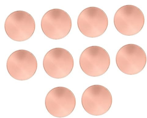 IWOWHERO 10St Gravurrohlinge für Schmuck Münzrohling Poker-Münzen-Token Medaille Sammlermünzen kleine Münzen Goldmünzen Quasten uniclue Leere Challenge-Münzen gravierbare Rohlinge Eisen