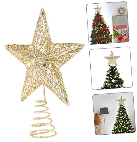 COLLBATH 1 Pieza De Adornos De Estrella para La Copa del Árbol De Navidad Adorno Festivo para La Copa del Árbol De Navidad