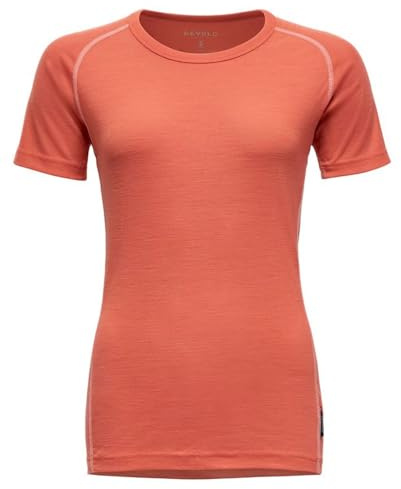 Devold Lauparen Merino 190 Base Tee Wmn, XL, Coral 121A
