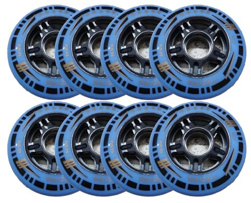 ANWEALTH Inline Skate Rollen Indoor/Outdoor Rollschuh Räder 84A Rollschuhrad Ersatz Rollschuhräder 84 mm (8er Pack)