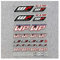 senheipengouou per Duke390 790 1290 WP Moto Shocker Adesivi WP Forcella Ammortizzatore Decalcomania Accessori Moto(Nero)