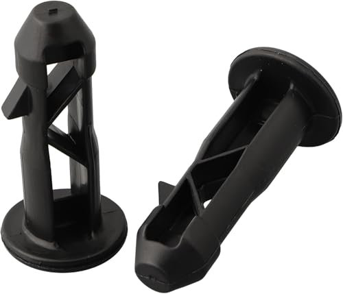 Wheelie Bin Lid Hinge Pins, Outdoor Plastic Hinge Pins, Flexible Bin Cover Fixings for Yard and Outdoors, Compatible with 240L Household and Commercial Wheelie Trash Bins, Black,8 Pcs (1pair)