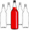 KADAX Lot de 40 bouteilles en verre vides à remplir - 700 ml - Avec bouchon à vis - Pour liqueur, schnaps - Noir