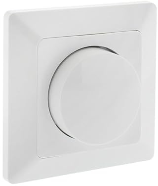 Masterled - Regulador LED hasta 150W, Dimmer Bombillas, Downligths, Tiras led, halógeno, incandescente, silencioso, blanco, atenuador de luz, pared, 220V
