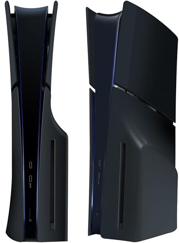 Joso Plaque frontal pour PS5 Slim Disc Edition, boîtier anti-rayures et étanche à la poussière de remplacement, couvercle adapté pour console PS5 Slim, plaques pour accessoires PS5 Slim, installation