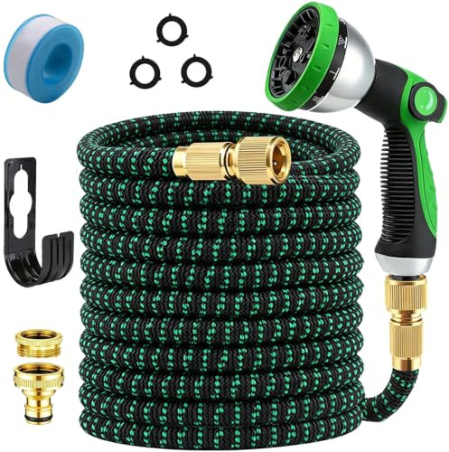 Expandable Garden Hose 50ft, Hosepipes for Garden, Expanding Water Hoses with 10 Function Nozzle, Easy Storage Garden.Hose Pipe