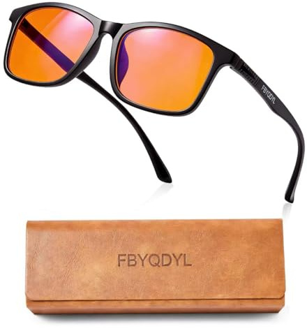 FBYQDYL Blue Light Blocking Glasses,Computer/Reading/Gaming/TV/Phones Glasses for Women Men, Premium Magnetic case -TR90 Material,Non-Prescription Lens Anti Glare anti Headache Eyestrain Eyeglasses