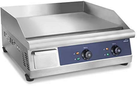 LACOR 69179 69179-Placa Grill Profesional, 6Kw, 61x40 cm, Acero Inoxidable