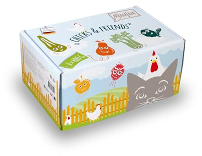 MjAMjAM - Premium Nassfutter für Katzen - Chicks & Friends Box, 6er Pack (6 x 400g), getreidefrei mit extra Fleisch
