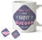 Taza Suegra - Regalo original taza desayuno - Aquí bebe una súper Suegra, Idea regalo de cumpleaños