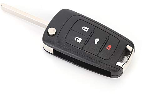 Autoschlüssel Hülle, Yosoo Car 4 Tasten Flip Fernbedienung Schlüsselanhänger Hülle Hülle Schwarz Autoschlüssel Tasche Fernbedienung Flip Schlüsselanhänger 4 Tasten Schlüssel Ersatz für Camaro 2010-201