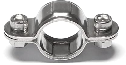 PRIOstahl Rohrschellen Schlauchschelle Bügelschelle Befestigungschellen Schellen - Rohrschelle single 25mm x 1 Stück für Rohrbefestigung Rohrhalterung Rohrklemme Rohr Kabel aus Edelstahl V2A