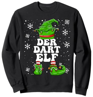 Dart Elf Weihnachten Elf Darts Sweatshirt
