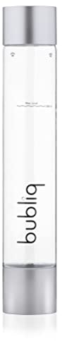 Bottle for bubliq Drink Carbonator, Water Carbonator Bottle, Silver, 1 Litre, Elegant & Slim Design, BPA-Free
