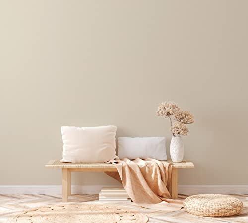 A.S. Création Natural Living 376031 Sustainable Plain Non-Woven Wallpaper Beige Textile Structure Cream 10.05 x 0.53 m Made in Germany