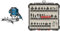 Bosch Professional 0601626000 Défonceuse GOF CE 1250 W 10000-24000 tours/min + Bosch Professional 30 pièces Kit de Fraises Mixtes (pour bois, Ø 8 mm Queue, Accessoires de Fraises d'Encastrement)