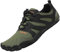 SAGUARO Mujer Hombre Barefoot Zapatillas Minimalistas Zapatillas de Trail Running Antideslizante Calzado Barefoot para Fitness Trekking Gym Verde Ejército,Gr.39