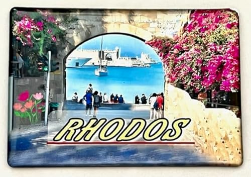 Rhodos, Griechenland, Greece, Rhodos Kühlschrankmagnet, Rhodes Fridge Magnet, Rhodos Souvenir