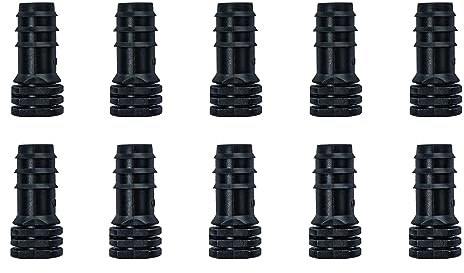 GASMIS 10 Stück Endstopfen Steckverbinder für 16mm Tropfschlauch, Perlschlauch, Endstück für Bewässerung System