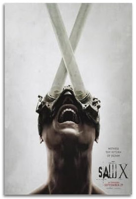 Krem Saw X Poster Wandkunst Leinwand Geschenk für Freund Schlafzimmer Wohnzimmer Dekor Moderne Ästhetik 40 x 60 cm ungerahmt Stil 1