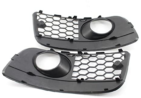 YUSHUD Un par de luces antiniebla de malla para coche, rejilla de ventilación abierta, para parachoques de parrilla de golf 5 MK5, 2 piezas de malla de panal