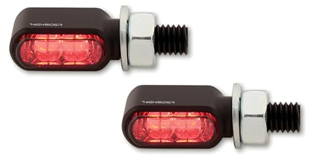 Blinker Highsider CNC Light Little Bronx 3in1 Rücklicht Bremslicht schwarz getönt paar