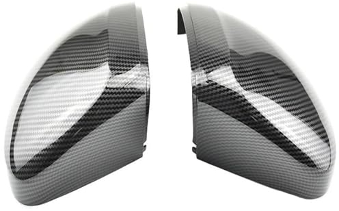 SKINII Spiegelkappen Für VW Für Tiguan L Allspace 2017 2018 2019 2020 2 Stück Seitenspiegelkappen Abdeckung Carbon Look Rückspiegel Abdeckung