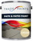 Path & Patio Floor Paint - 5 Litre - Ideal For Stone & Concrete - Smooth Attractive Finish - Use On Garden Patio & Pathway Flags - UV Resistant - Easy To Apply (Cream Ral 1015)