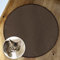 Floordirekt Katzen Kratzmatte rund 50cm Ø aus Natur Sisal Kratzteppich Kratzmöglichkeiten für Katzen Kratzmöbel für Wand oder Boden - robust & waschbar, braun