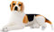 TOPLITHE Beagle Hund Kuscheltier, Realistisches Beagle Plüsch Welpenkissen Plüschtier for Kinder Erwachsene Weihnachts Geburtstagsgeschenk(Lying down,50CM/19IN)