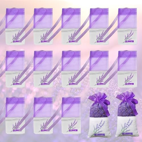 skytowards 40 PCS Sachets de Lavande Parfumée Violet Foncé, Sacs de Coton-Ramie de Cordon de Gaze Sacs Vides de Sachets Sac de Lavande Vide pour Stockage des Graines Épices et des Petits Cadeaux