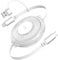 Retractable USB C Phone Charging Cable 100W Phone 15 Charger Cord 5A Fast Charger Type C Cable USB + USB C Connector Travel USB-C Charging Cord for Phone 15, MacBook, iPad Pro, Samsung,LG