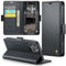 Phernykas Funda para iPhone 16 Pro Libro Case, Cierre Magnético Función Soporte Bloqueo RFID Proteccion Flip Wallet Carcasa Móvil para iPhone 16 Pro Funda, Negro