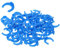 sourcing map 50Pcs 1/4 Inch Locking Clip for RO Water Filtration Systems Tube Quick Connect Lock Clamps Fitting Replacement Parts, Blue
