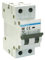 Interrupteur magnéto-thermique 2 pôles 16 A 6 KA Classe C 400 V pour protection des circuits électriques et prévention des surcharges.