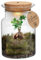 vdvelde.com - Bonsai Terrarium - Corky - Pflanzenterrarium - - Mini-Bonsai- Ø 13 cm ↥ 20 cm- Batterie-Beleuchtung