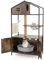 COSTWAY Cat Tree with Litter Box Enclosure, Tall Cats Tower with Condo, Scratching Posts & Pad, Space Capsule, Dangling Ball, Multi-level Kitty Activity Furniture