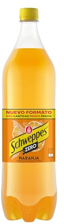 Schweppes Naranja Zero, Refresco sin Azúcar ni Calorías - Botella PET 1,5 L