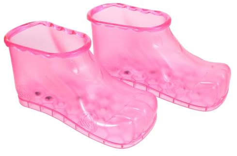 VALICLUD 1 Paar durchnässte Schuhe Fuß Eimer Fußbadesbecken fuß spa schuhe Reise-Fußbad-Eimer Fußwaschbecken Fußbadewanne Fußbadeschuhe fußnasse schuhe PVC Rosig