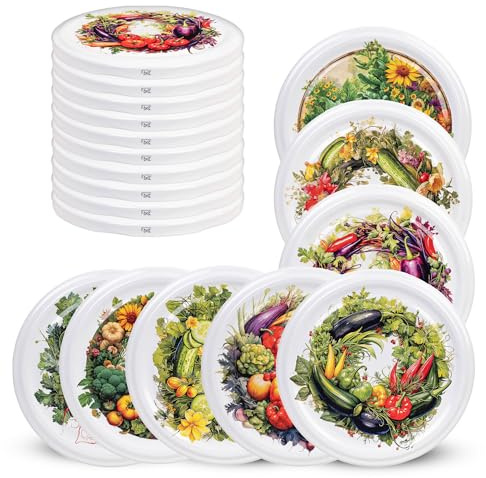KADAX 10er Set Schraubdeckel TO82 ⌀ 82mm Gemüsegarten – Twist-Off Ersatzdeckel für 235-900ml Einmach- & Marmeladengläser | Luftdicht & Spülmaschinenfest