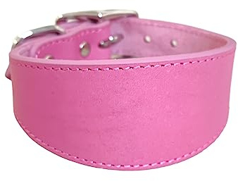 Verstellbares Hundehalsband, breites Halsband, Lederhalsband für große Hunde, italienische Windhunde, Haustierbedarf, Whippets, Lurcher, Windhunde