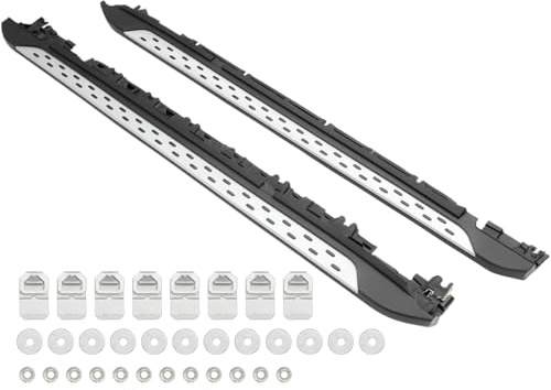 Marchepieds latéraux en aluminium compatible avec Mercedes-Benz GLK X204 2008-2015, en ABS, noirs, antidérapants, robustes, montage facile, accessoires gauche et droite