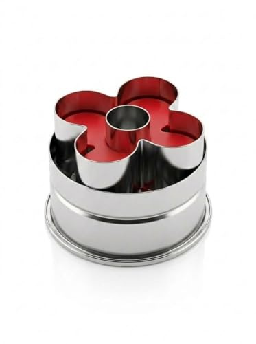Neustanlo Ausstecher Kleeblatt 5 cm | Edelstahl Keksform Glücksklee | rostfrei & formstabil | ideal für Plätzchen, Fondant & Dekoration