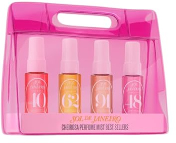 Sol de Janeiro Cheirosa Discovery Set Ipanema Sunset, 4 neblinas de perfume, Cheirosa 40, 62, 91 y 48, 30 ml cada una